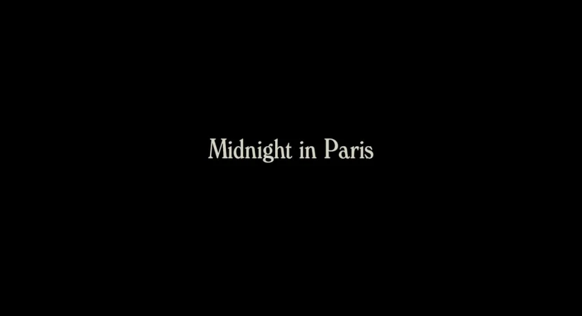 O pólnocy w Paryzu Title Card